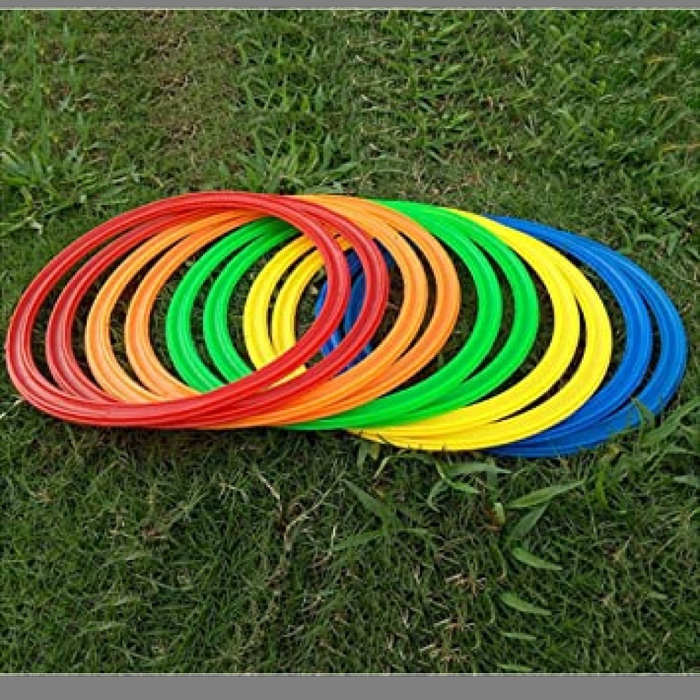 ♪ケンケンパ リング フラット スピード フープ 輪っか トレーニング フラット マーカーけんけんぱリング 10本_4