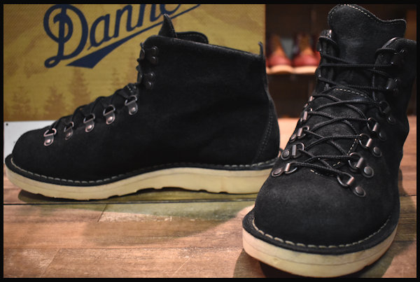 低価，正規品 9EE 箱付 良品 白タグ Danner ダナー マウンテンライト ブラックスエード ブーツ 30910X 黒 GORE-TEX ゴアテックス HOPESMORE(9インチ)｜売買されたオークション情報、yahooの商品情報をアーカイブ公開 - 9インチ