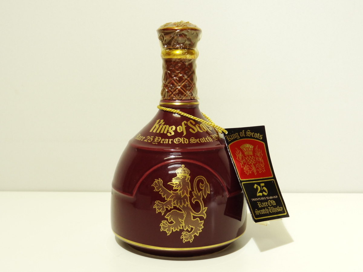 M43896】未開栓 KING OF SCOTS 25年 キング オブ スコッツ 陶器ボトル