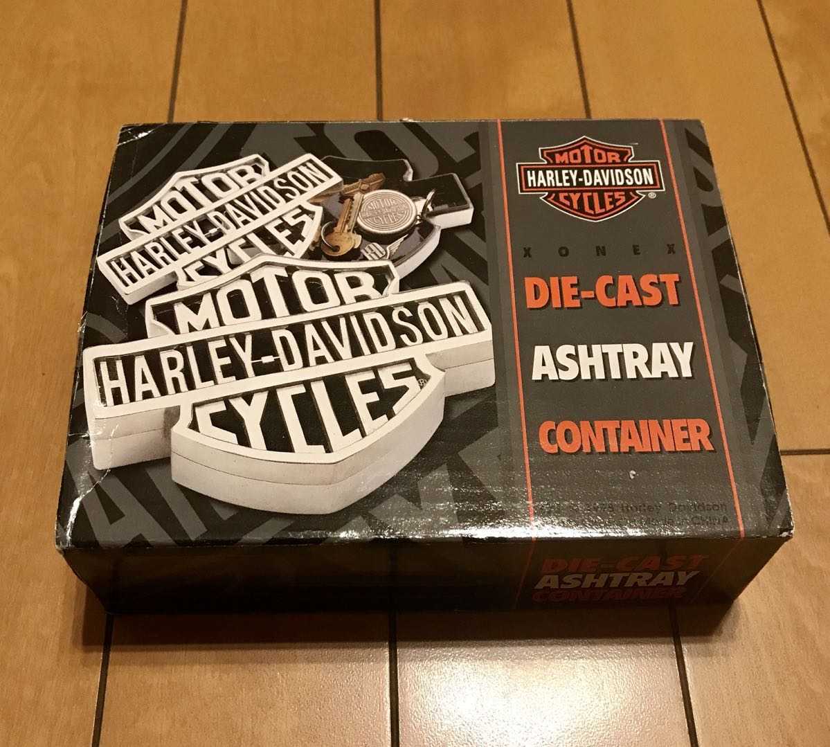 未使用 ハーレー 1990年代 金属製 ロゴ 小物入れ Harley-Davidson 