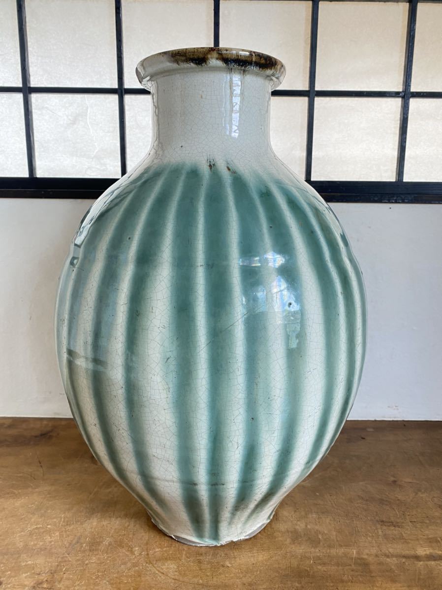 w650 古いすだれ壺 信楽焼 茶壺 壺 大壺 骨董品 古美術 置物 w650 古いすだれ壺 信楽焼 茶壺 壺 大壺 骨董品 古美術 置物