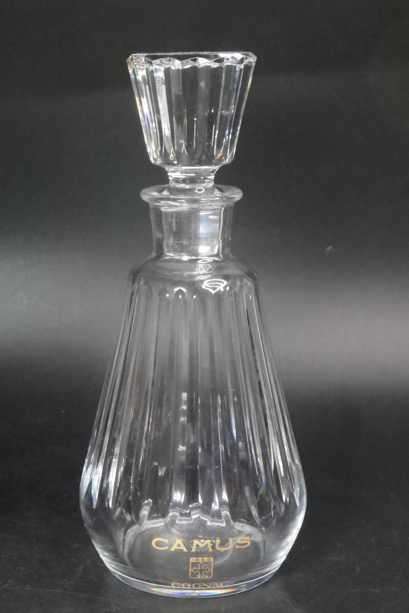CAMUS カミュ Baccarat バカラ クリスタル 空き瓶 ◎Baccarat/バカラ CAMUS/カミュ/コニャック クリスタルガラス 空き瓶