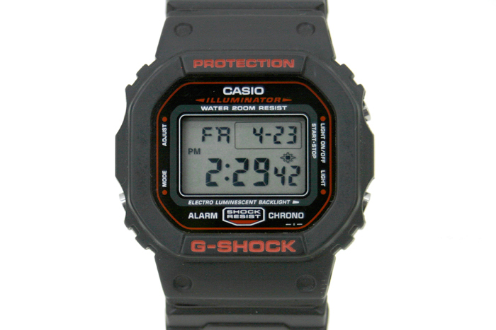 希少配色 赤枠 赤文字 CASIO カシオ G-SHOCK DW-5600E ナイロン/ラバー 