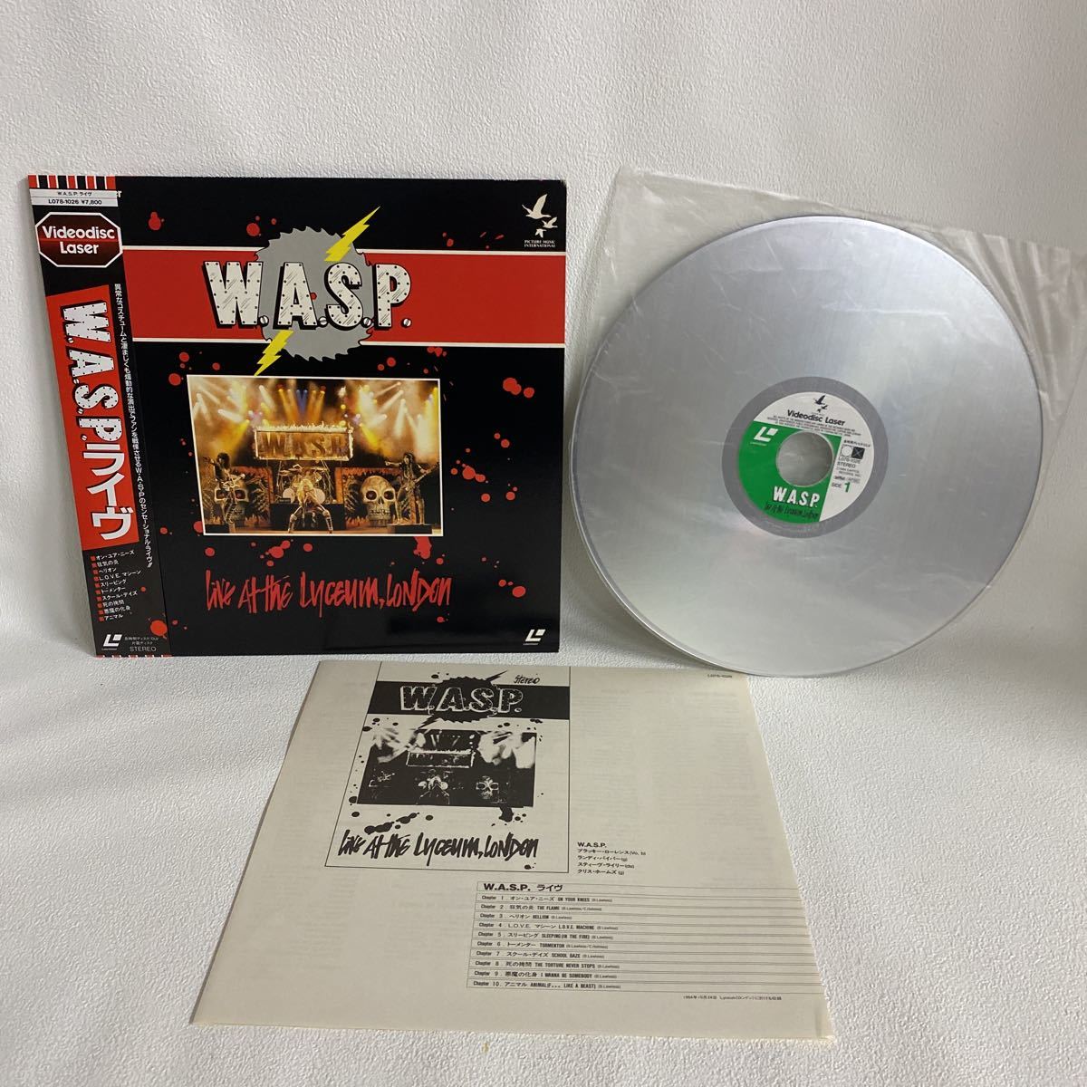 ＞ レーザーディスク 帯付き！ &frasl; 日本製 a-ha LOW AND HIGH ＨUNTING W.A.S.P. - 4K『スター ”LD”時代の &amp;amp; 楽曲10曲入り