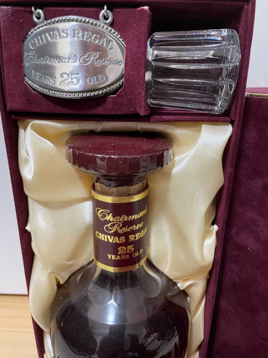 未開栓 シーバスリーガル 25年 チェアマンズリザーブ 750ml 古酒 1円