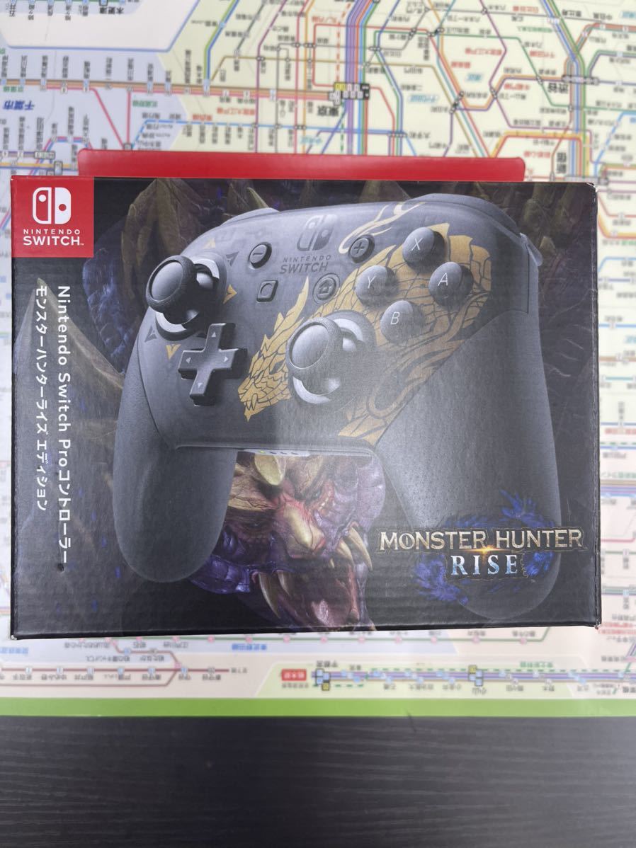 新品未開封 Nintendo Switch Proコントローラー モンスターハンターライズ エディション プロコン モンハン_1