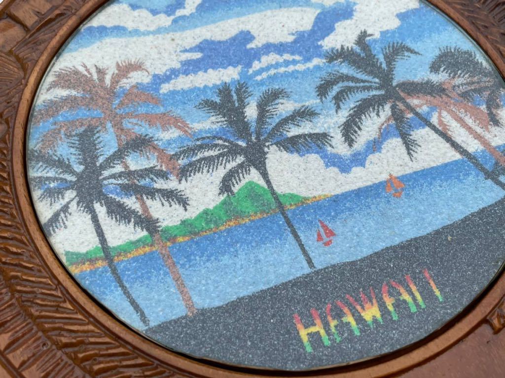 50's アメリカ モザイクタイル 絵画 額 ビンテージ ハワイ