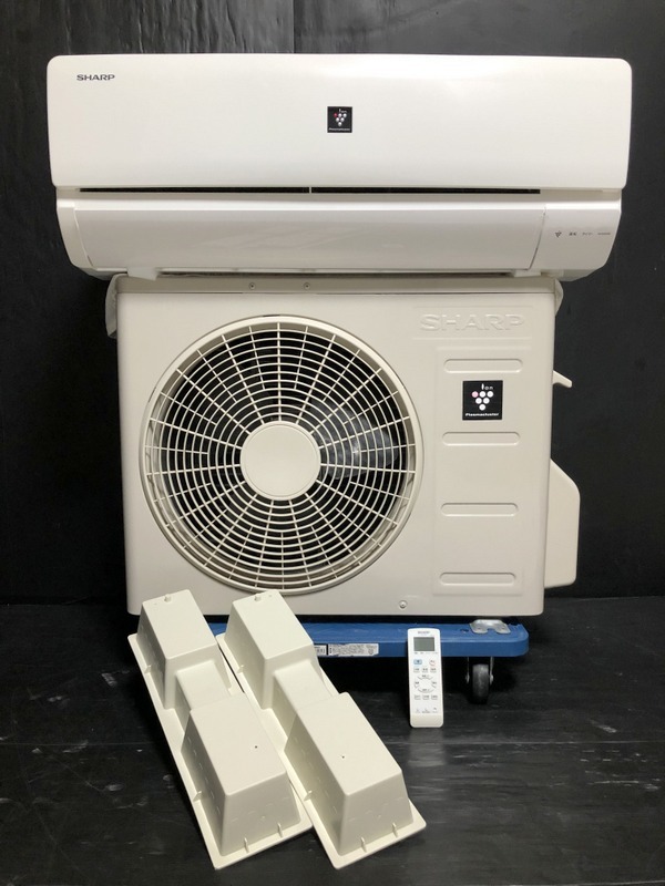 極美品 SHARP シャープ 2.2kw 冷暖房ルームエアコン AY-D22SD-W 主6畳 高濃度プラズマクラスター7000搭載