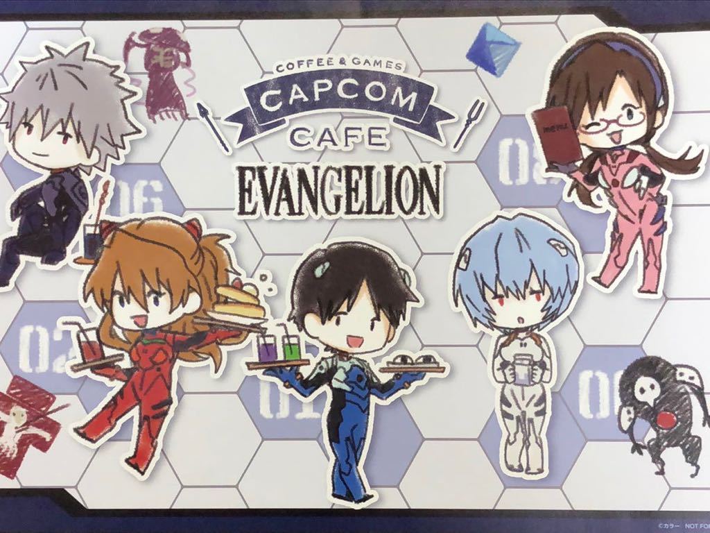 新品】エヴァンゲリオン・碇シンジ、綾波レイ／CAPCOMカフェ