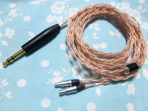 SENNHEISER HD800 HD820 Cascade ケーブル MOGAMI 2944 八芯 ブレイド