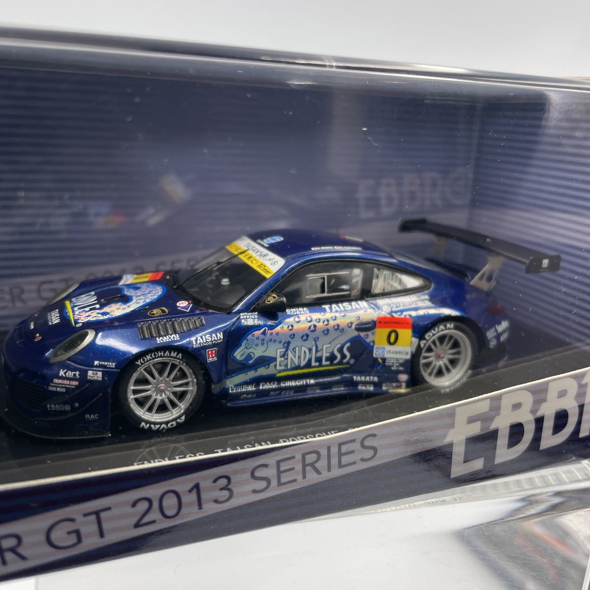 EBBRO 1/18 Porsche 911 GT3 Taisan Super GT300 2012 - Résine - Modèle D'occasion