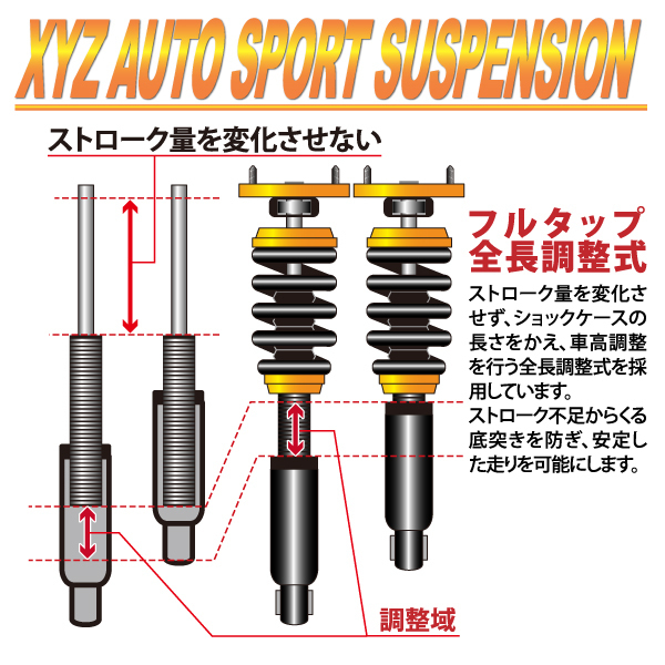 XYZ 車高調 BMW F25 X3 xDrive 20i 20d 28i 35i 4WD SS Type-IMP SS-