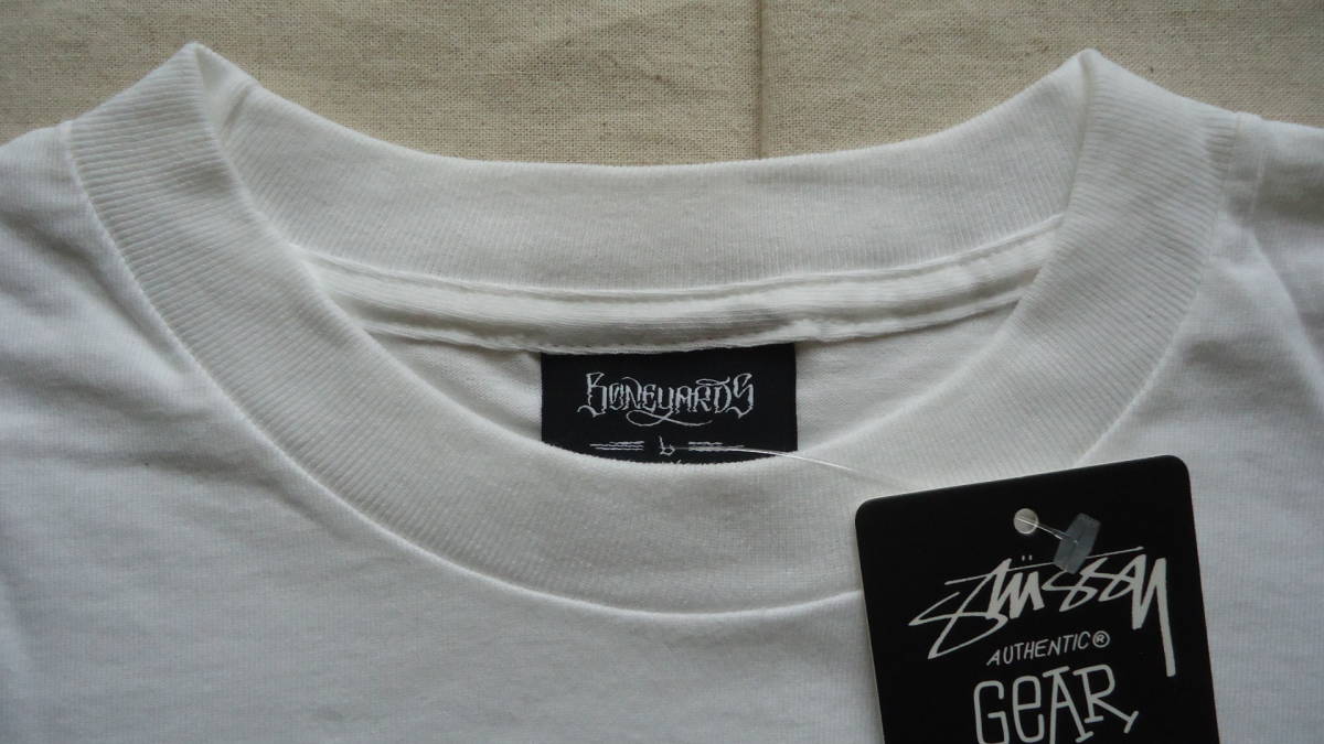 Stussy x Neighborhood Boneyards NH Script Tee 白 L ステューシー 