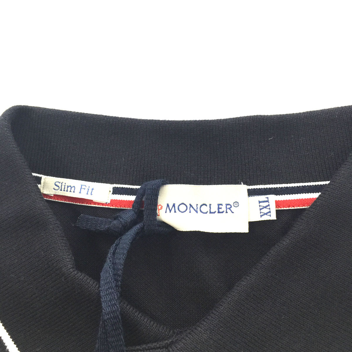 ○美品タグ付 MONCLER モンクレール 半袖 鹿の子ポロシャツ サイズXXL 