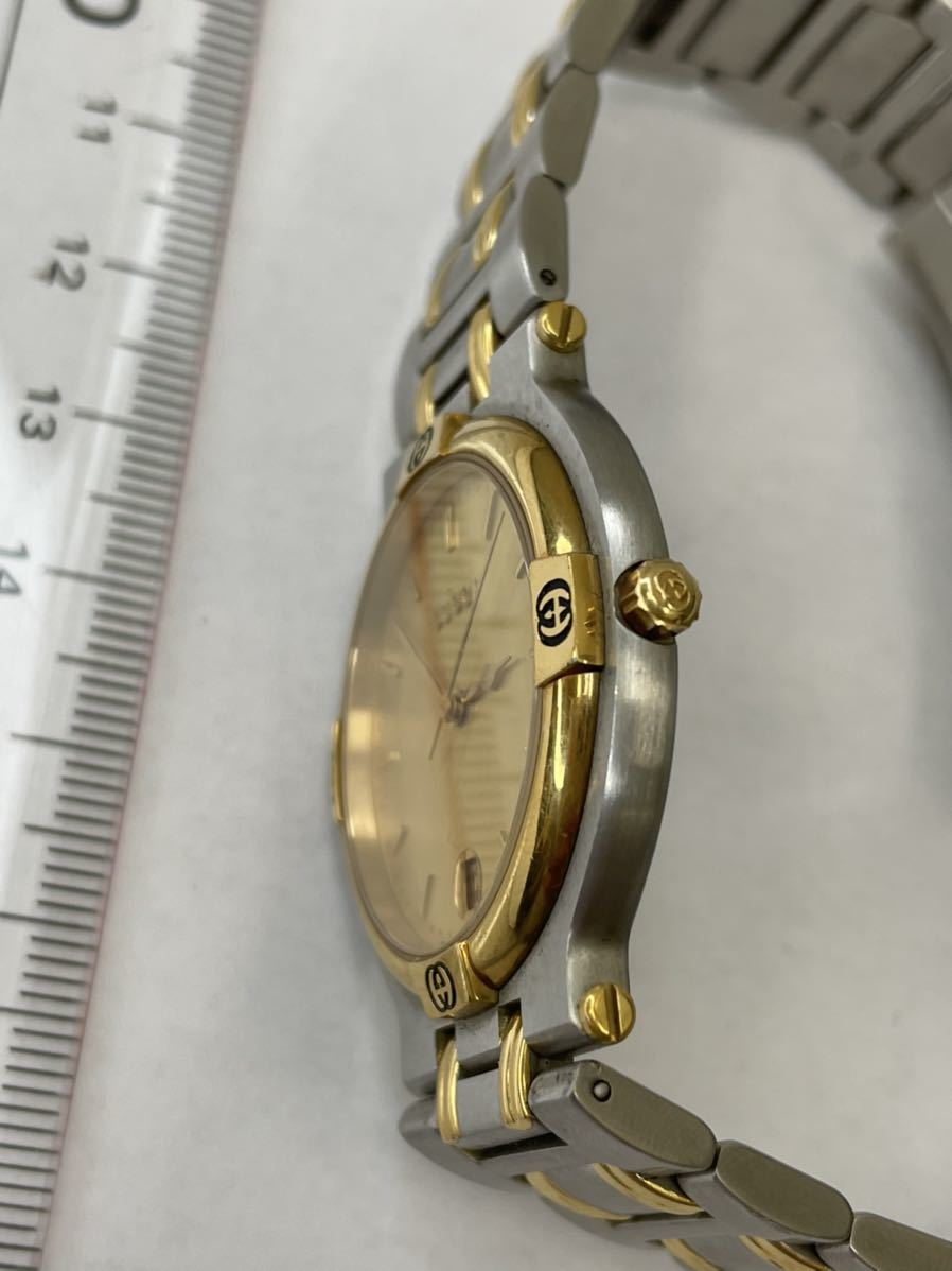 人気セール,お買い得 腕時計 GUCCI グッチ 9000G メンズクォーツ QZ 稼働品