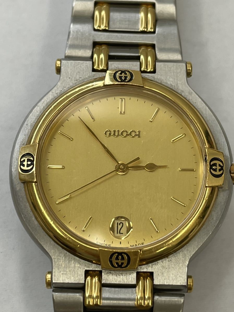 人気セール,お買い得 腕時計 GUCCI グッチ 9000G メンズクォーツ QZ 稼働品