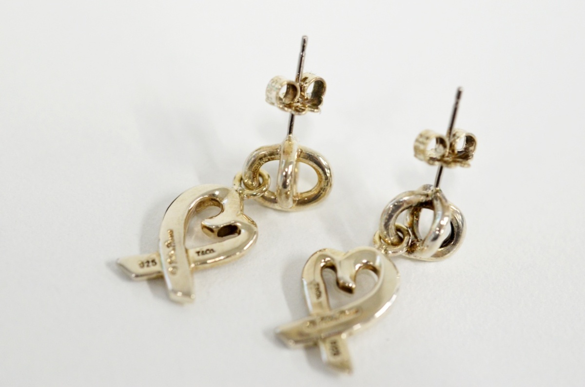 激安！！☆セール☆TIFFANY ティファニー SV925 ラビングハート ピアス 