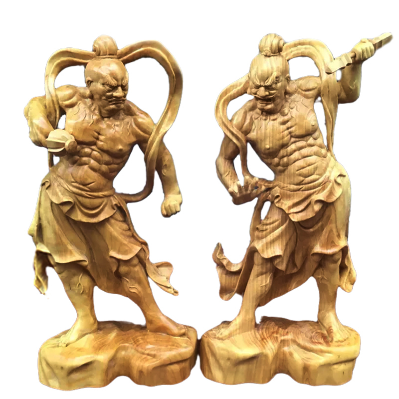 仏教工芸品  金剛力士立像一式  精密彫刻 仏教工芸品 金剛力士立像一式 精密彫刻 【公式通販】