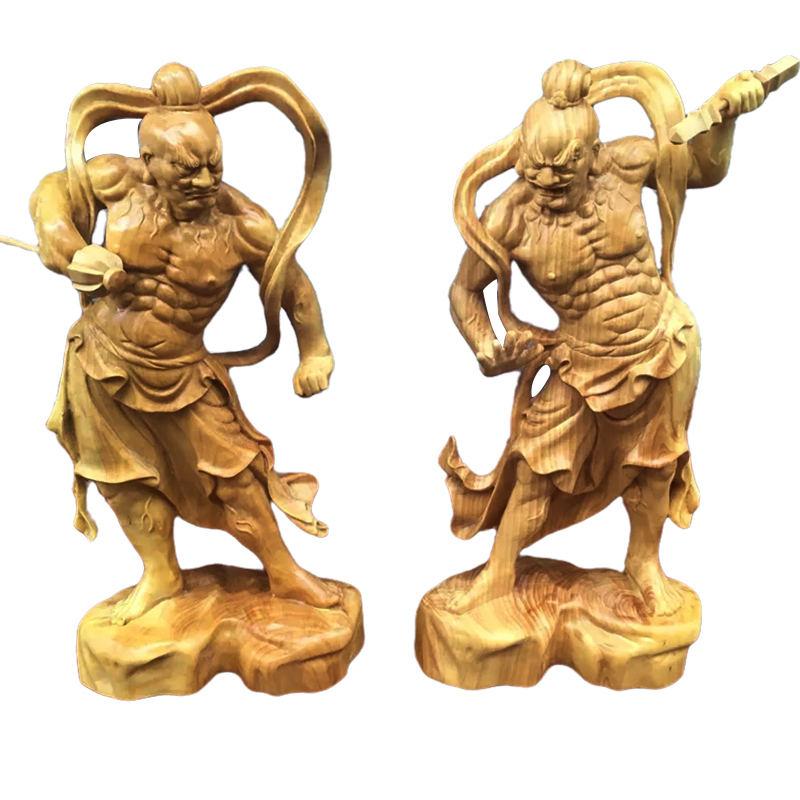 金剛力士像 仏教美術 極美精品 桧木 ヒノキ 金剛力士像 仁王像 金剛