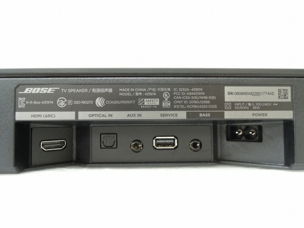 Bose⁄TV Speaker⁄431974⁄サウンドバー ⑤