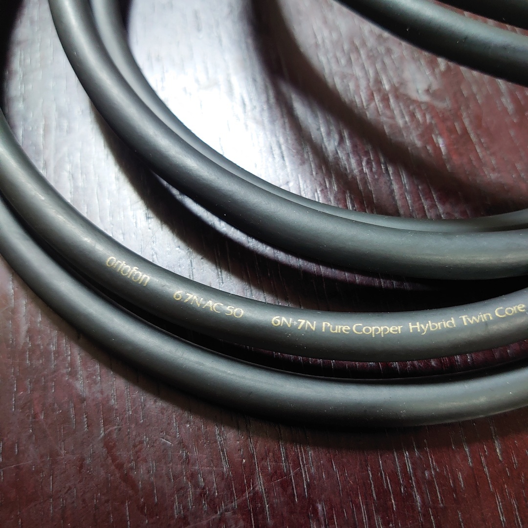 週末限定Ortofon 6.7N-AC50 RCA 約1m ペア × 2 オルトフォン ortofon