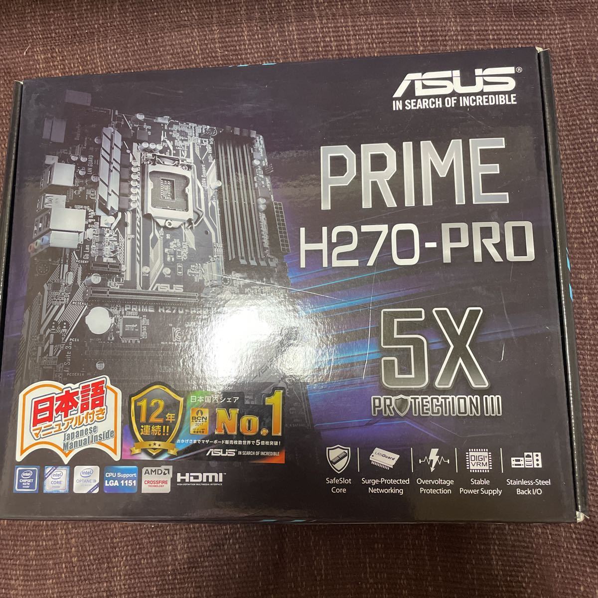 新品，定番 ASUS Prime H270-PRO マザーボード LGA1151 ATX(ASUSTeK)｜売買されたオークション情報、yahooの商品情報をアーカイブ公開 - オークファン ASUSTeK