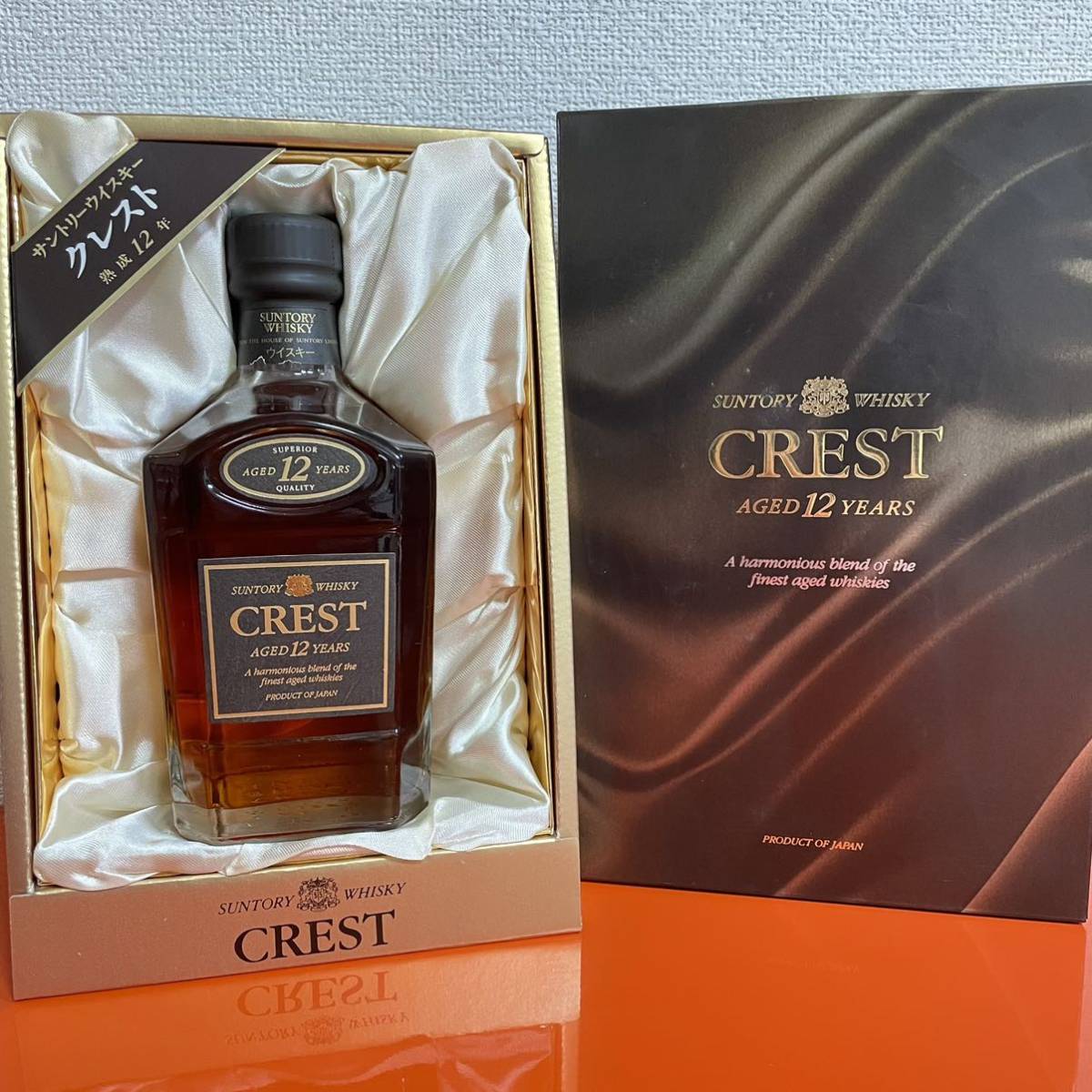 【未開栓】古酒SUNTORY WHISKY CRESTウイスキー 12年 箱付 飲料 未開栓♪ サントリー クレスト 12年 旧ボトル ウイスキー 750ml