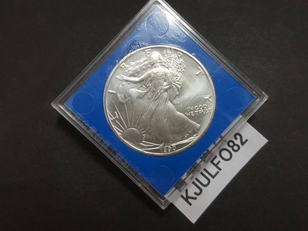 KJULFO82 1990年 アメリカ 1ドル 銀貨 イーグル ケース付き 1オンス