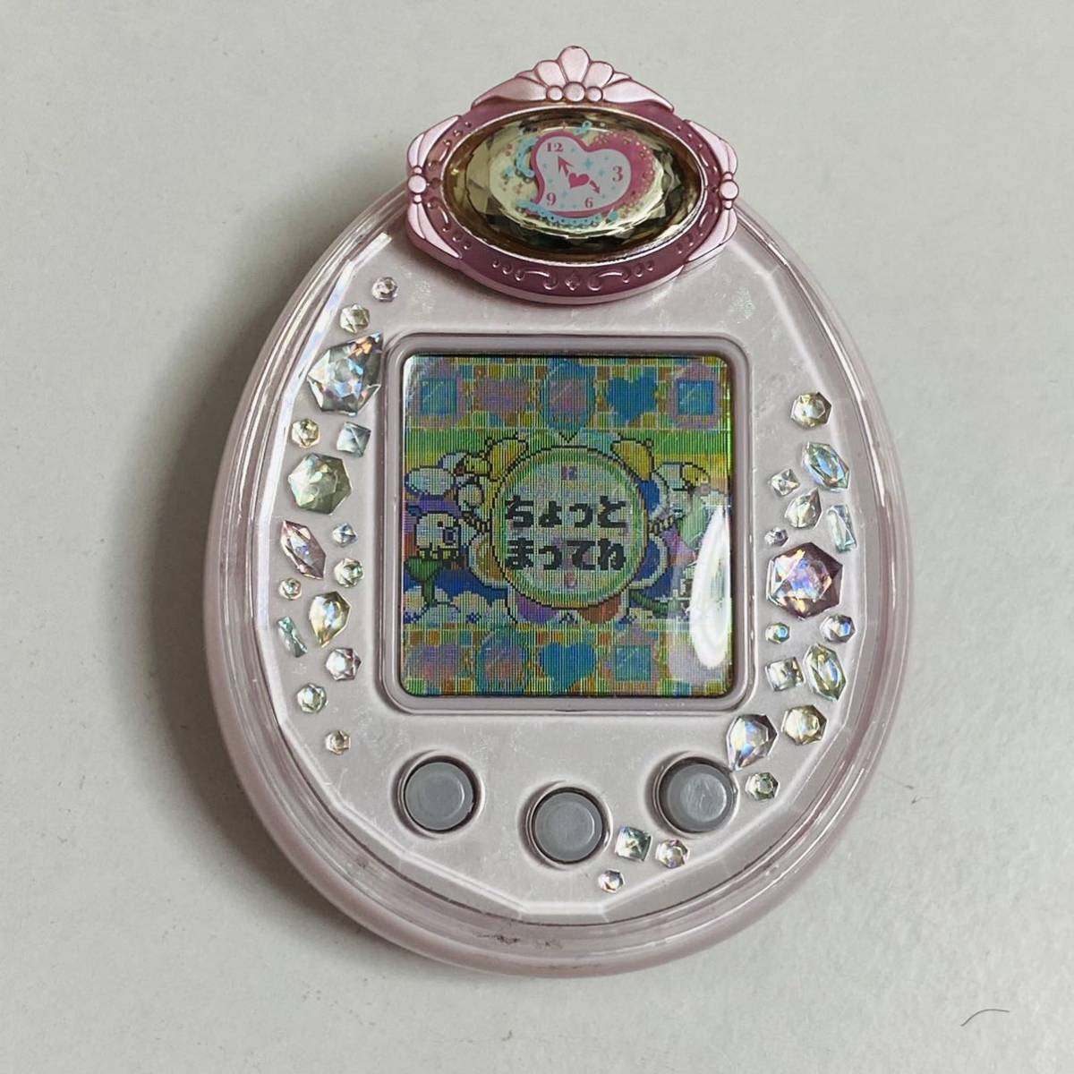 動作品】たまごっちピース tamagotchi p's ピンク たまデコピアス