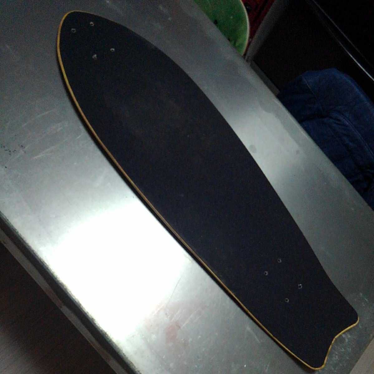 使用感少　サーフスケート　サーフボード型　スケートボード　デッキ　デッキテープ貼り付け済み　クルーザー　サーフィン　スケボー　