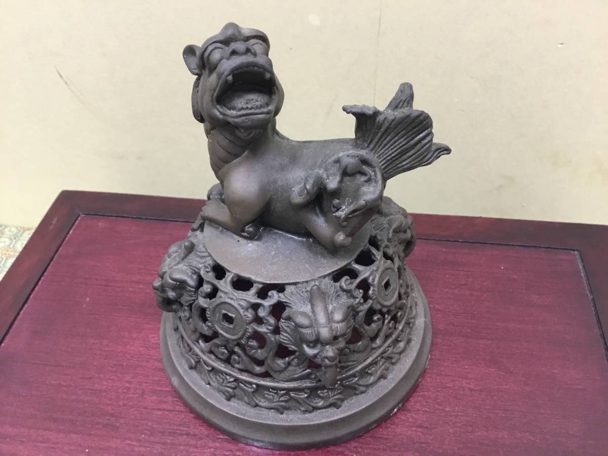 100%新品，本物保証 【42374-1】中国美術 銅香炉 上海錦兆芸術博物院