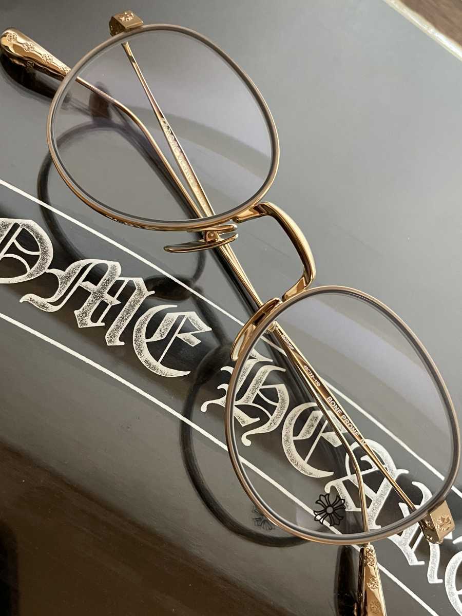 正規品☆未使用☆クロムハーツ†Chrome hearts†BONE PRONE IV☆メガネ 