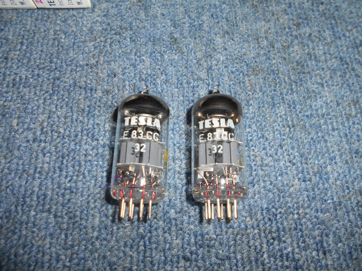 希少　　TESLA　　E83CC　　２本組　　＃１　　ECC83/12AX7A　同等品