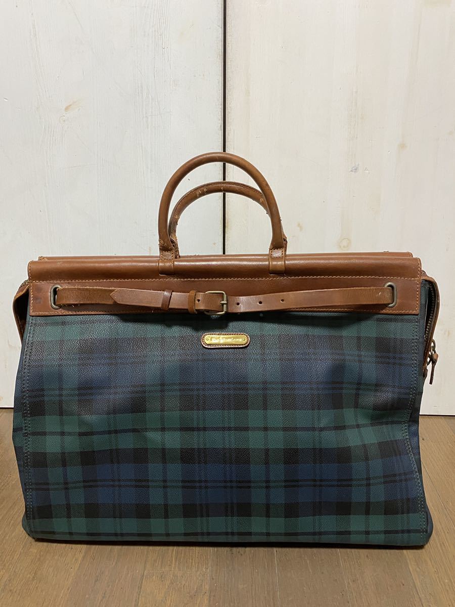 Ralph Lauren ラルフローレン　レザー×PVC　ドクターズバッグ ボストンバッグ
