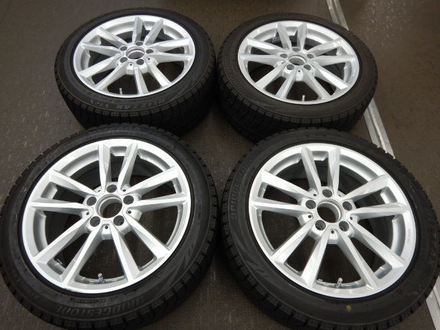 A:ベンツ　Ａクラス、Ｂクラス、Ｃクラス（Ｗ２０４）ＣＬＡ等　ＭＡＫブレーメン+ブリザックＶＲＸ　225/45-17　９分山セット。送料込み。