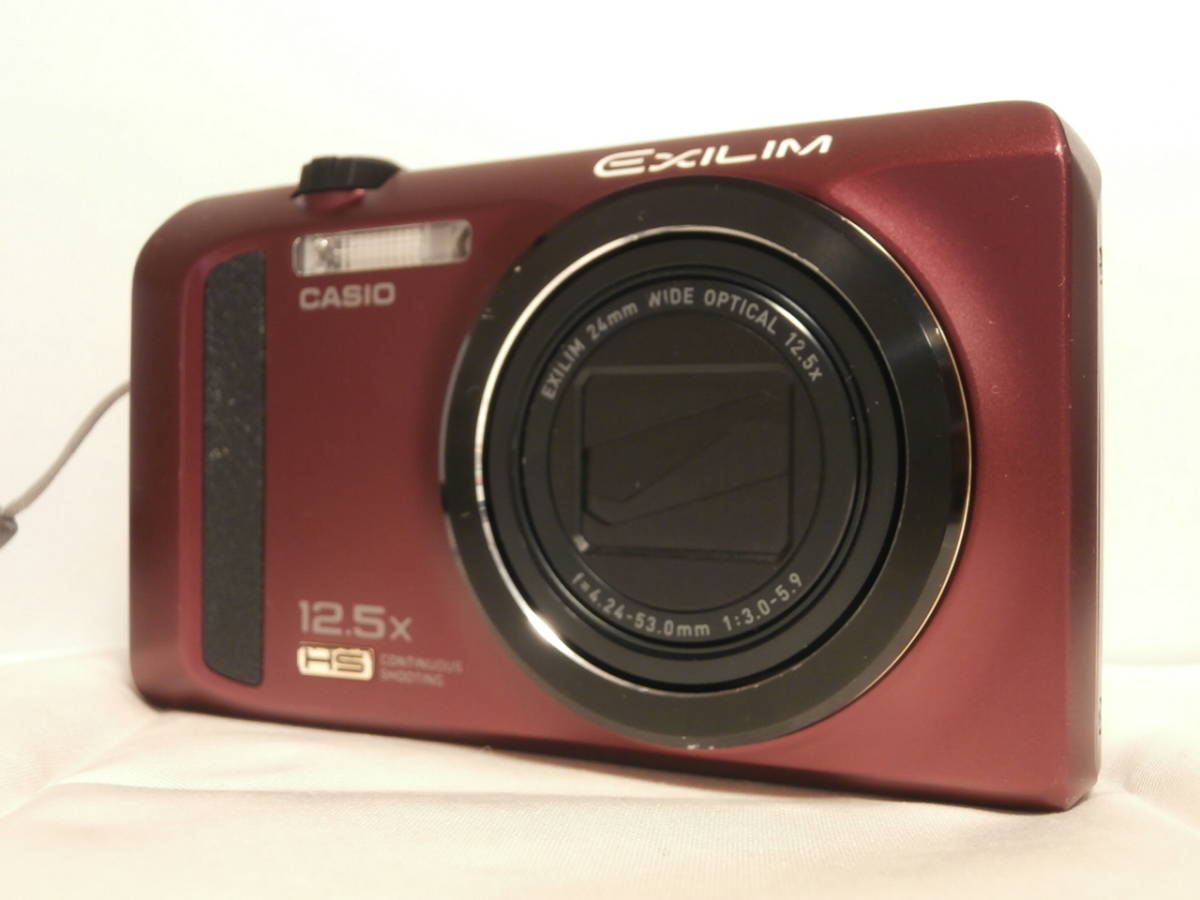 CASIO HIGH SPEED EXILIM EX-ZR300 レッド (16.1メガ) 372B BT SD