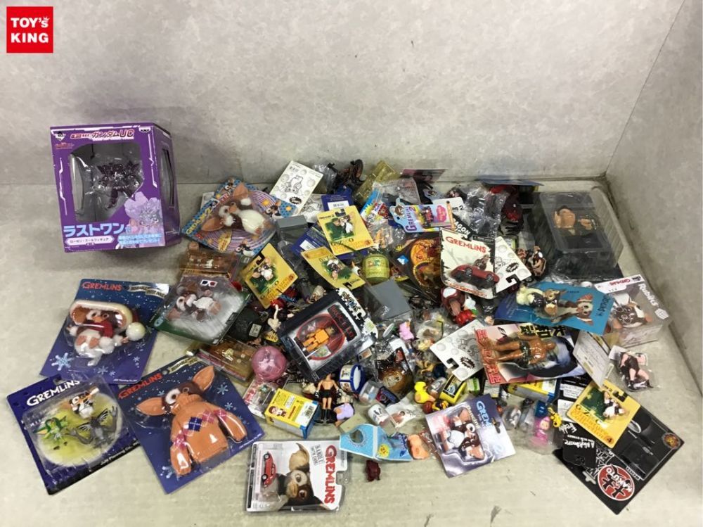 1円～ 同梱不可 ジャンク グレムリン、ピングー、機動戦士ガンダムUC、ブルースリー他 フィギュア等
