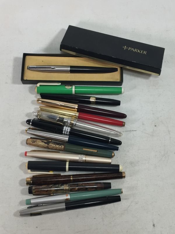 貴重☆万年筆☆まとめて☆15本☆PARKER☆SHEAFFER☆18K 14K☆希少