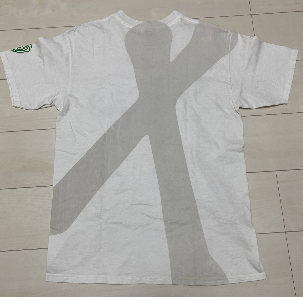 処分価格 送料無料 STUSSY savage コラボ 宇宙飛行士 Tee 白×緑 M 