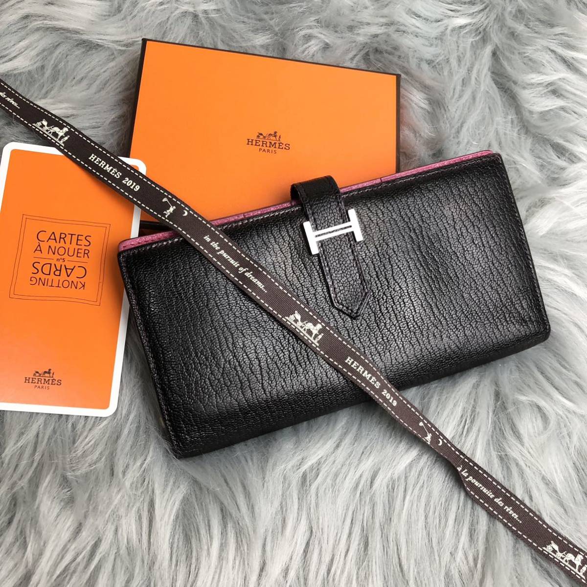 ベアン エルメス HERMES 二つ折り長財布 スフレ 長財布 二つ折り長財布 