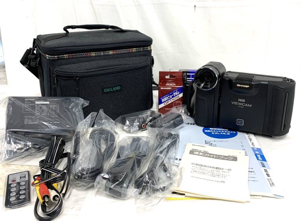 動作OK！シャープの液晶Hi8⁄8ミリビデオカメラ・VL-HL80 8mmテープの