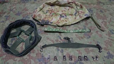 自衛隊 88式鉄帽 中号 実パーツ、同等パーツまとめて