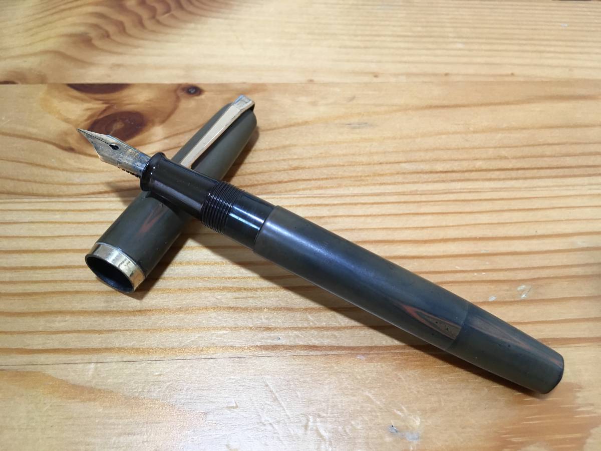 WARRANTED ワランテッド 万年筆 ペン先 14KARAT PEN GK ラメ 14K 14金 木目調 vintage ヴィンテージビンテージ レトロ 0625-03