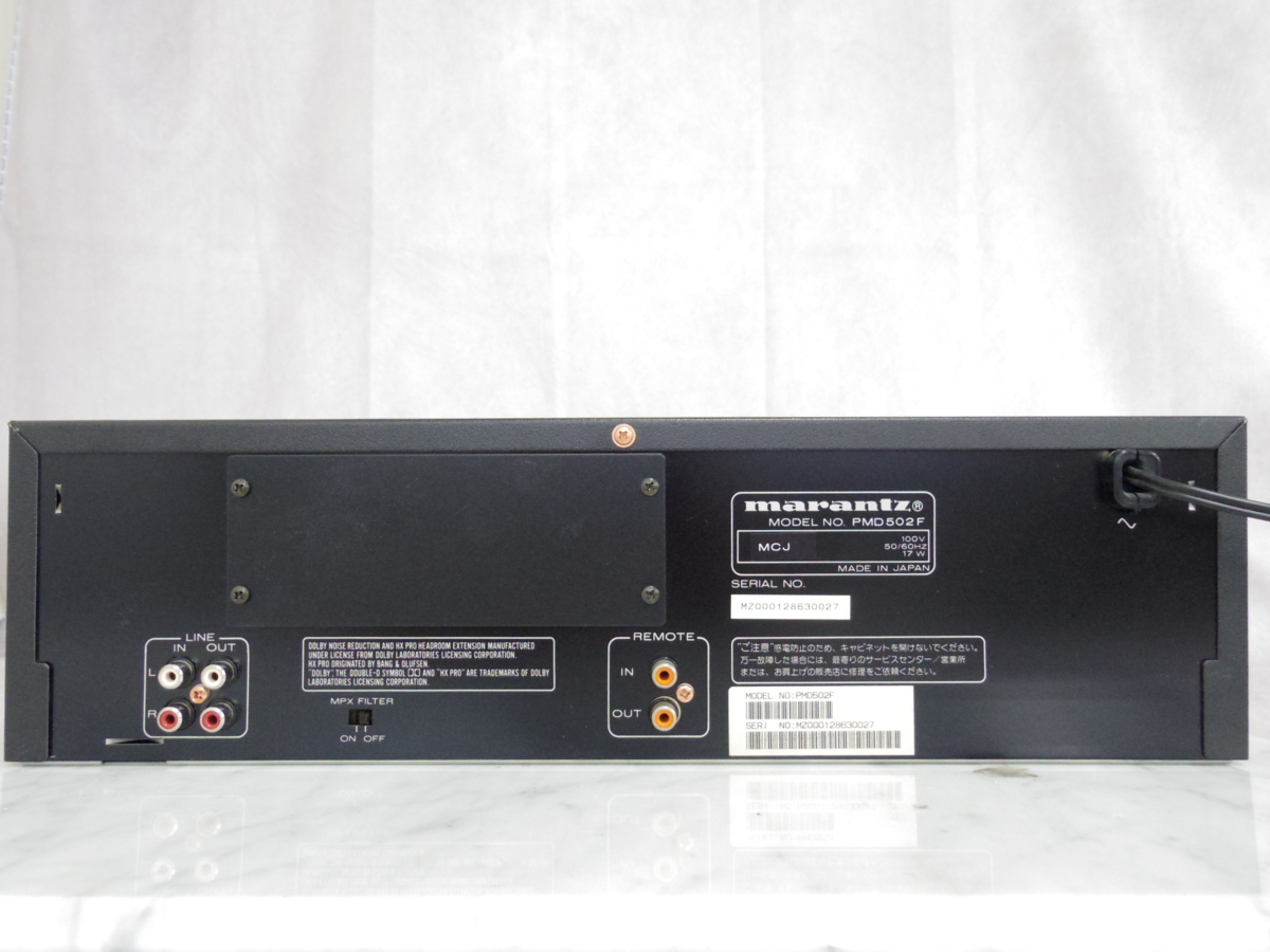 Marantz PMD502F ステレオカセットデッキ 本体 marantz マランツ