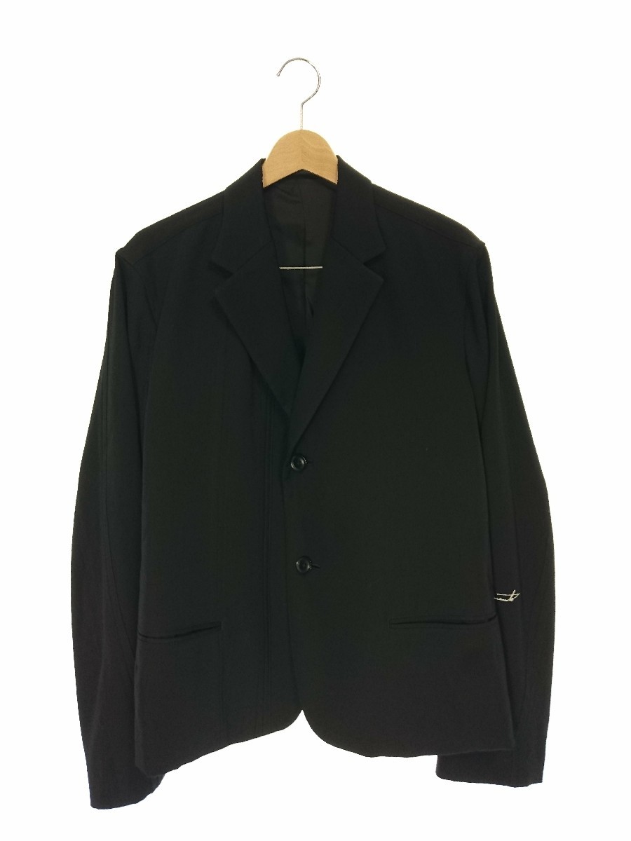 yohji yamamoto POUR HOMME◆16SS/HO-J30-101/テーラードジャケット/2/ウール/ブラック/中古
