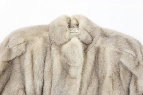 レディース 美品 SAGA MINK サガミンク デミバフミンクコート JINDO 銀サガ