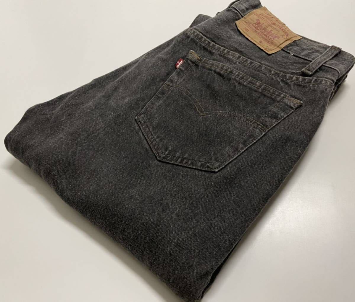 90's 美品 USA製 リーバイス Levis 501 ブラック デニム パンツ 黒 アメリカ製 ビンテージ ヴィンテージ w33 MADE IN USA #19