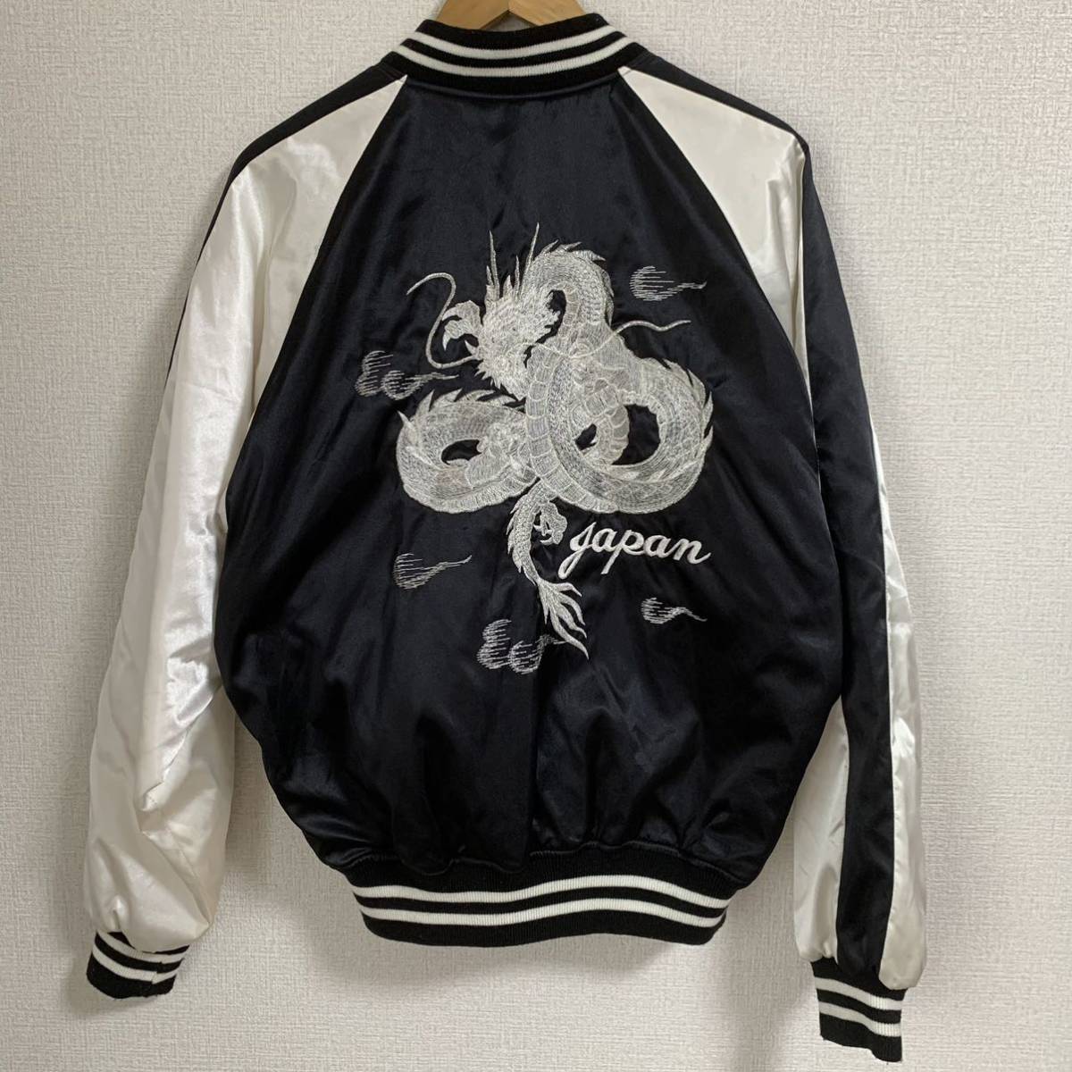 HOSHIHIME ベロア スカジャン 龍 ドラゴン ワインレッド コットン