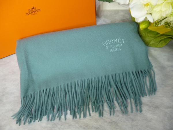 グリーン - レディス, スカーフ、ショール＆マフラー, カシミア