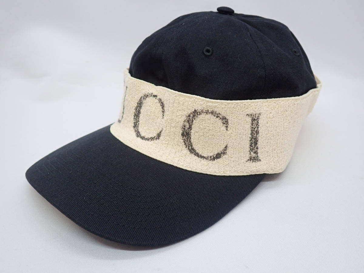 ◇【美品】GUCCI グッチ 492545 ヘアバンド付きベースボール帽子 メンズ